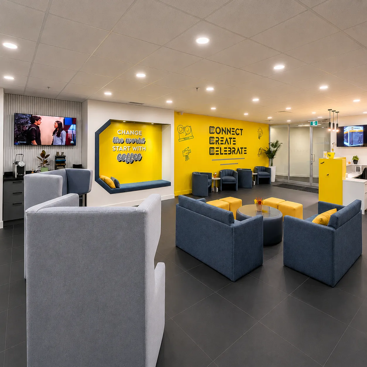 CollabHive Mississauga — common area